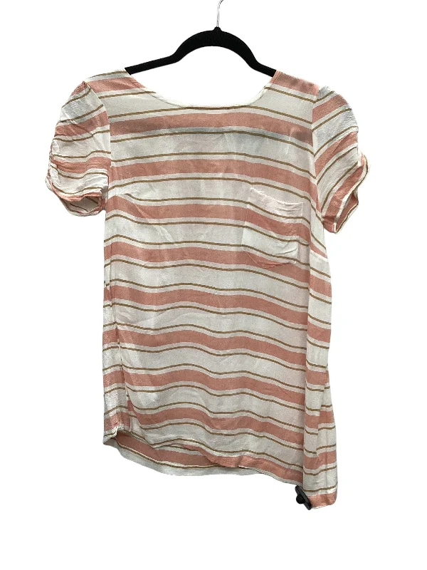 women's tops for business casual attireOrange & Tan Top Sleeveless Lc Lauren Conrad, Size S