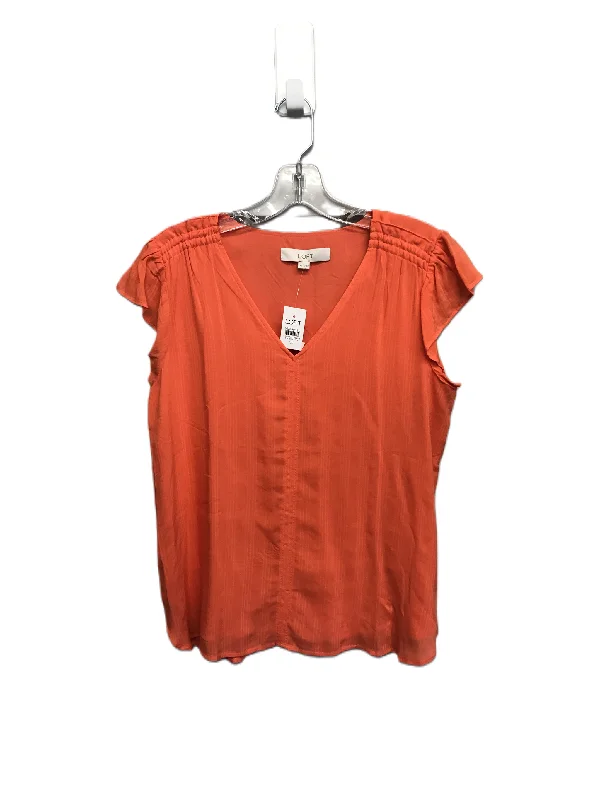 women's tops for those who want to stay cool and chic during warmer weatherOrange Top Sleeveless By Loft, Size: Xs