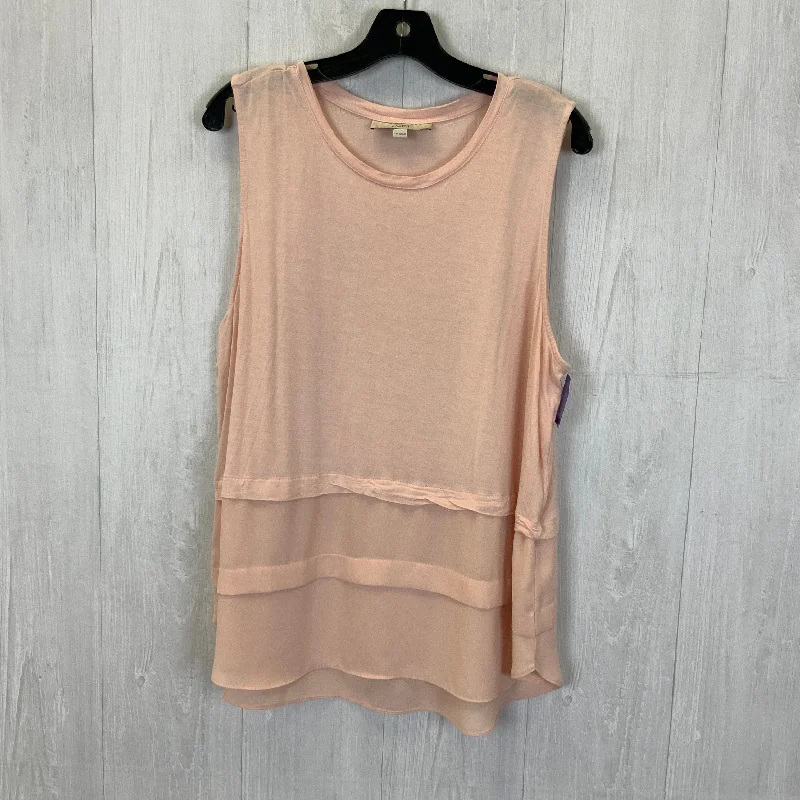 women's tops for creating capsule wardrobesPeach Top Sleeveless Loft, Size Xxl