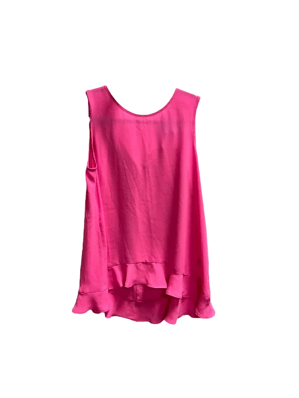 plus-size women's topsPink Top Sleeveless Cece, Size S