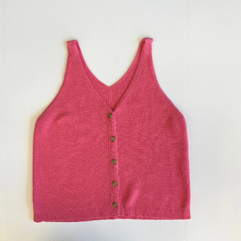 women's tops for those who want to add a bit of flair and personality to their looksPink Top Sleeveless Loft, Size Xl