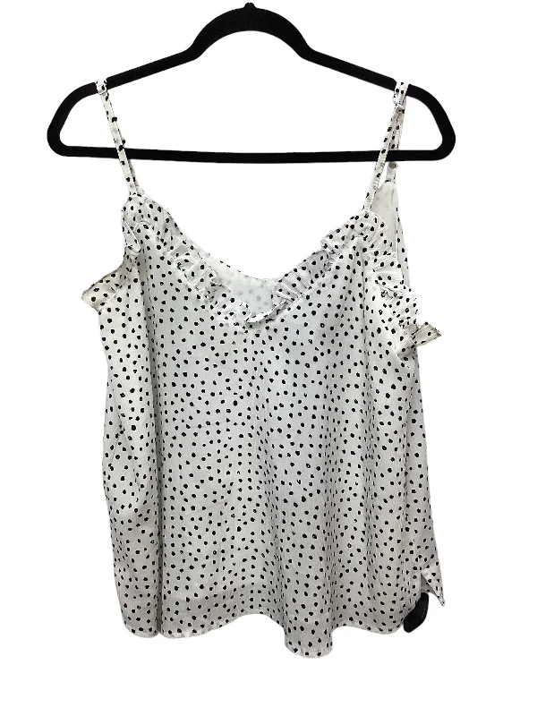 women's tops for those who want to create outfits that are both trendy and timelessPolkadot Pattern Top Sleeveless Wishlist, Size L