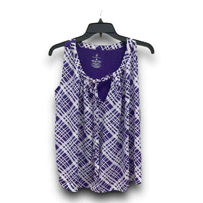 women's tops for those who believe in expressing their individuality through fashionPurple Top Sleeveless New York And Co, Size M