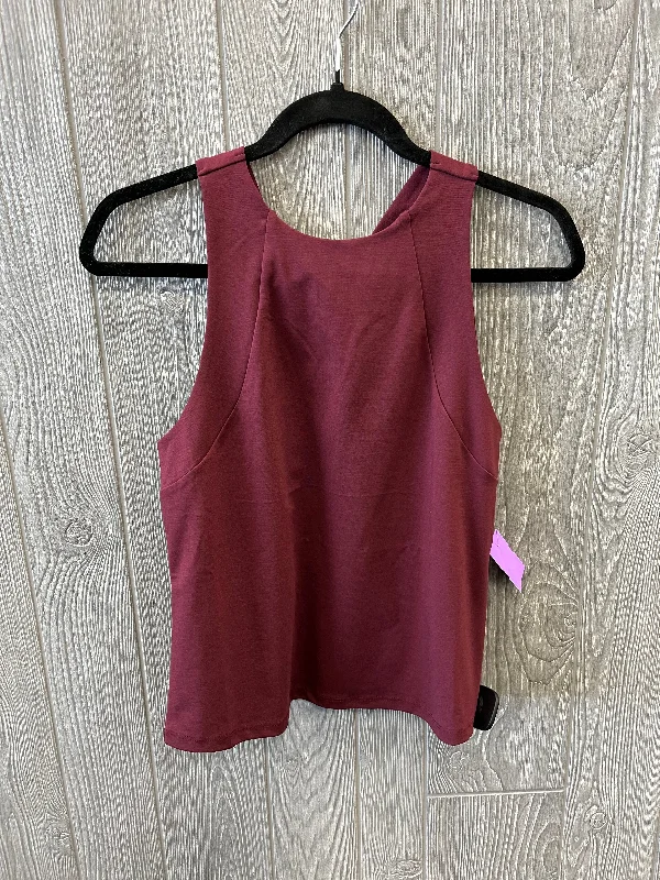 women's tops with cinched waistsRed Top Sleeveless Banana Republic, Size S