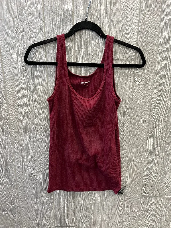 cozy women's tops for fall and winterRed Top Sleeveless Basic Old Navy, Size M