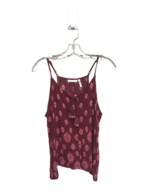 women's tops for those who want to add a bit of flair and personality to their looksRed Top Sleeveless By Luq Size: L