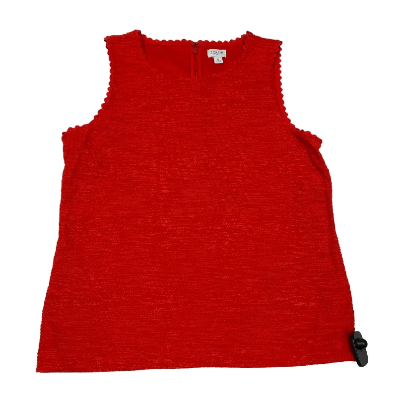 women's tops for those who want to create outfits that are both trendy and timelessRed Top Sleeveless J. Crew, Size M