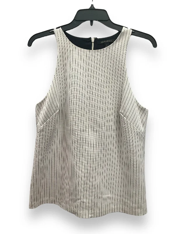 women's tops with spaghetti straps and deep V-necksStriped Pattern Top Sleeveless Banana Republic, Size S