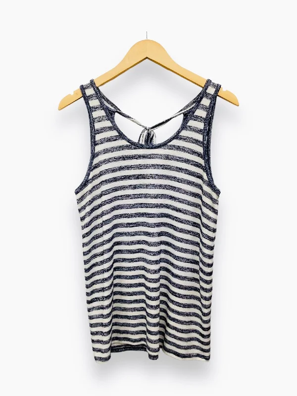 women's tops for those who prefer classic over trendy stylesStriped Pattern Top Sleeveless Market & Spruce, Size S