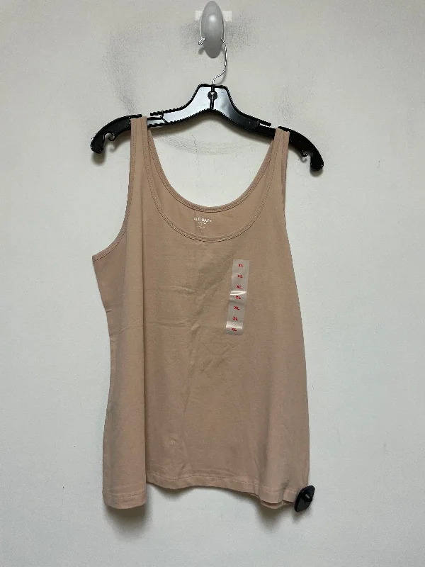 women's tops for those who want to create stylish and put-together outfits without spending a fortuneTan Top Sleeveless Basic Old Navy, Size Xl