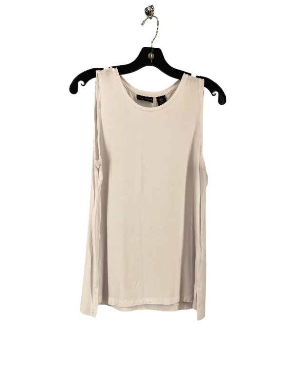 women's tops for those who love to shop for unique findsWhite Top Sleeveless Adrienne Vittadini, Size M