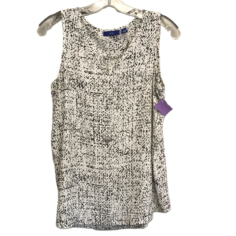 women's tops with built-in brasWhite Top Sleeveless By Apt 9, Size: S