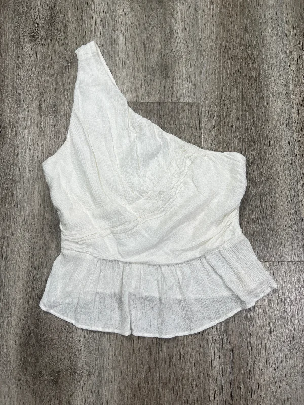 women's tops for those who love to dress up their casual looks with stylish topsWhite Top Sleeveless Free People, Size S