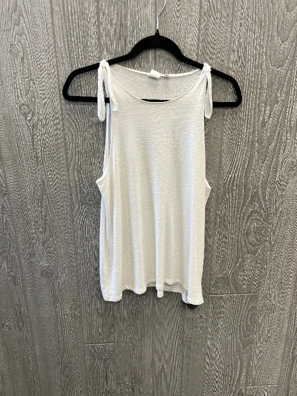 plus-size women's topsWhite Top Sleeveless Gap, Size M