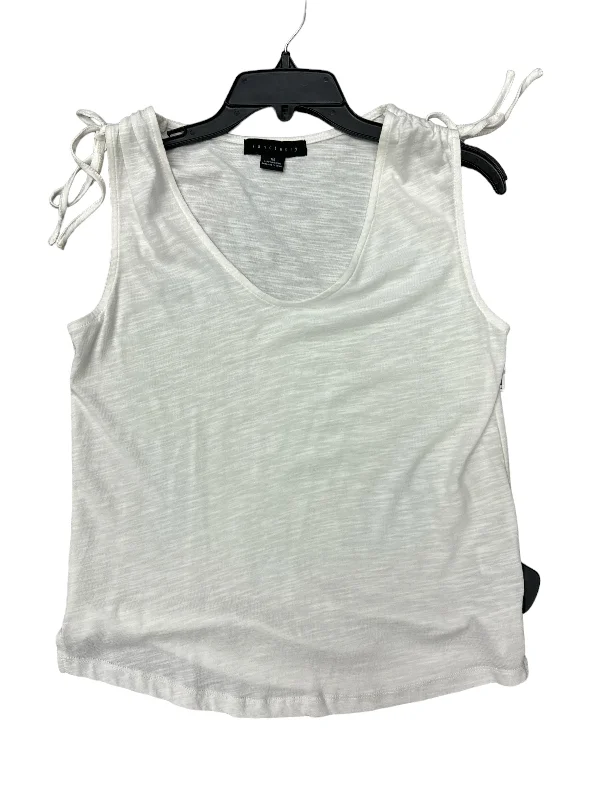 women's tops for those who love bold and vibrant colorsWhite Top Sleeveless Sanctuary, Size Xs