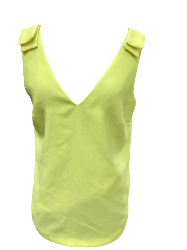 women's tops for those who want to wear versatile pieces that can be dressed up or downYellow Top Sleeveless Banana Republic, Size S