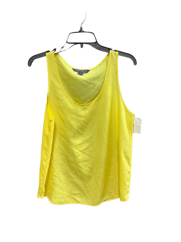 women's tops for bridal showers and baby showersYellow Top Sleeveless French Connection, Size 10