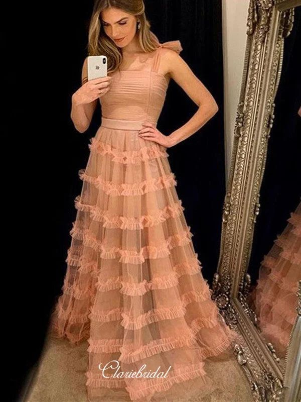 prom dresses with beaded accentsNewest A-line Long Prom Dresses, Elegant Prom Dresses, Popular Prom Dresses 2020