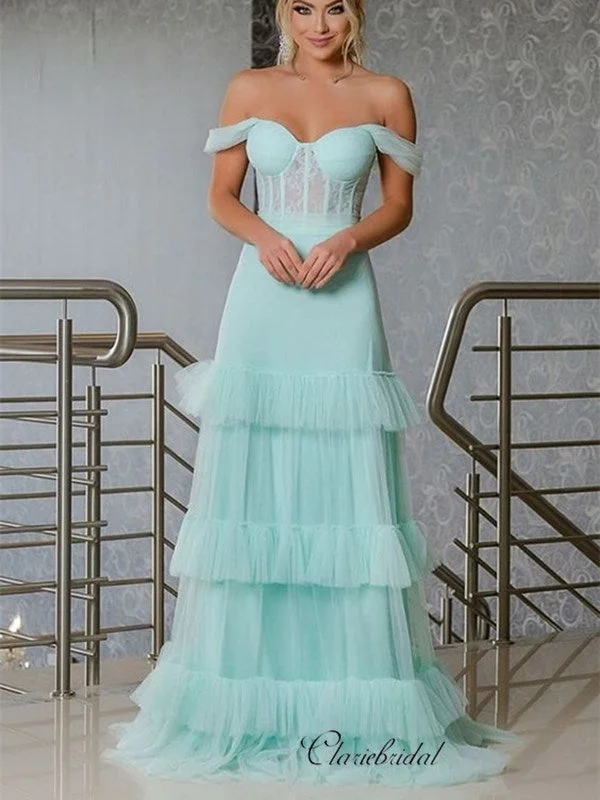 vintage prom dressesNewest Long 2020 Prom Dresses, Off Shoulder Fashion Prom Dresses, Prom Dresses