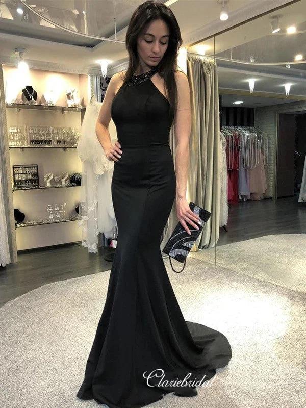 lace-up prom dressesSleeveless Long Prom Dresses, Mermaid Prom Dresses, Popular Prom Dresses