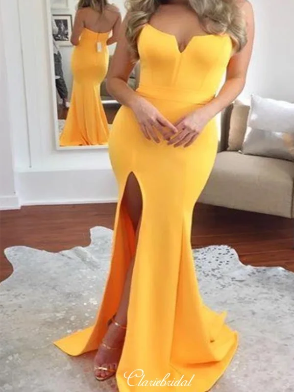 plus-size prom dressesStrapless Sweetheart Long Prom Dresses, 2020 Prom Dresses, Mermaid Sexy Prom Dresses